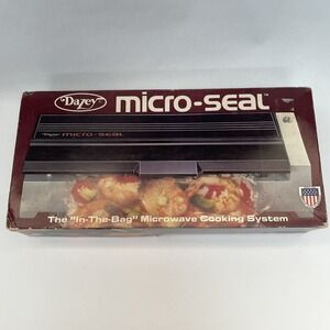 Dazey‎ Micro-Seal MS-1 Machine with Accessories Recipe and Instruction Book